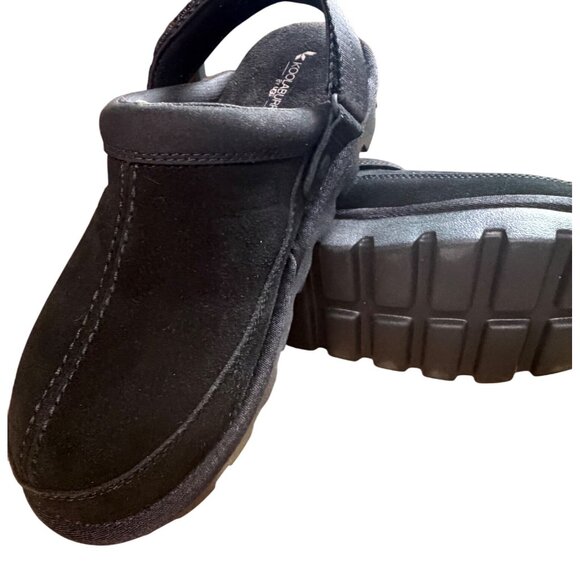 Koolaburra by UGG Tizzy Black Suede Platform Clogs Size 11 - Picture 12 of 16